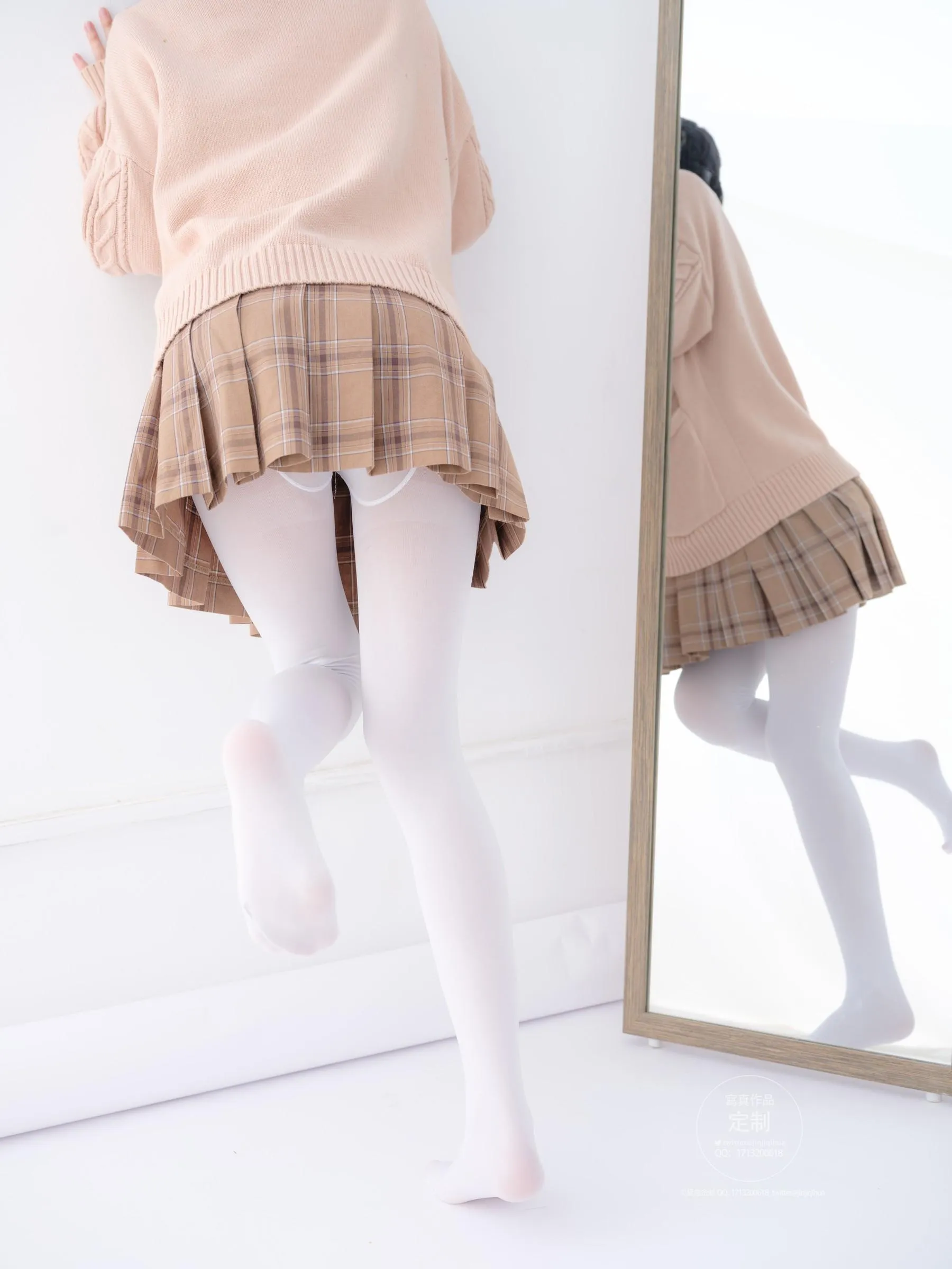 紧急企划 – NO.18 一只喵喵子 白丝短裙 [68P]插图6